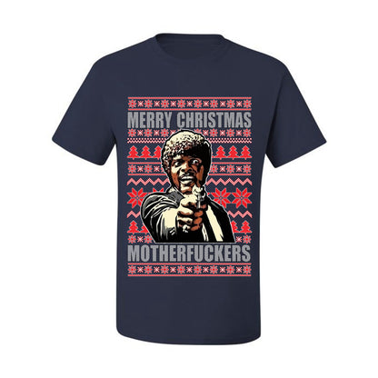Ugly Xmas Tshirt , Merry Christmas Motherfuckers Ugly Christmas Tshirt Men's Graphic T-Shirt Ugly Christmas  Men's T-Shirt