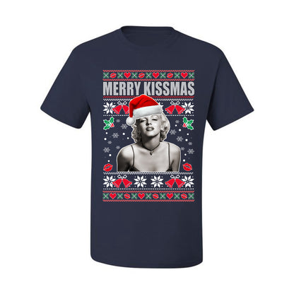 Merry Kissmas Marilyn Monroe, Christmas Gifts, Funny Xmas Gift Idea, Ugly Christmas Sweater Men's T-Shirt