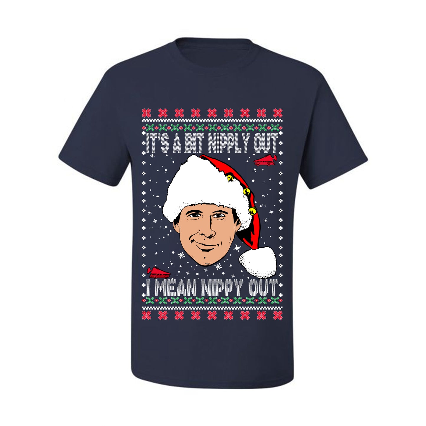 Clark G It's A Bit Nipply Out, Christmas Gifts, Funny Xmas Gift Idea, Ugly Christmas Sweater Men's T-Shirt