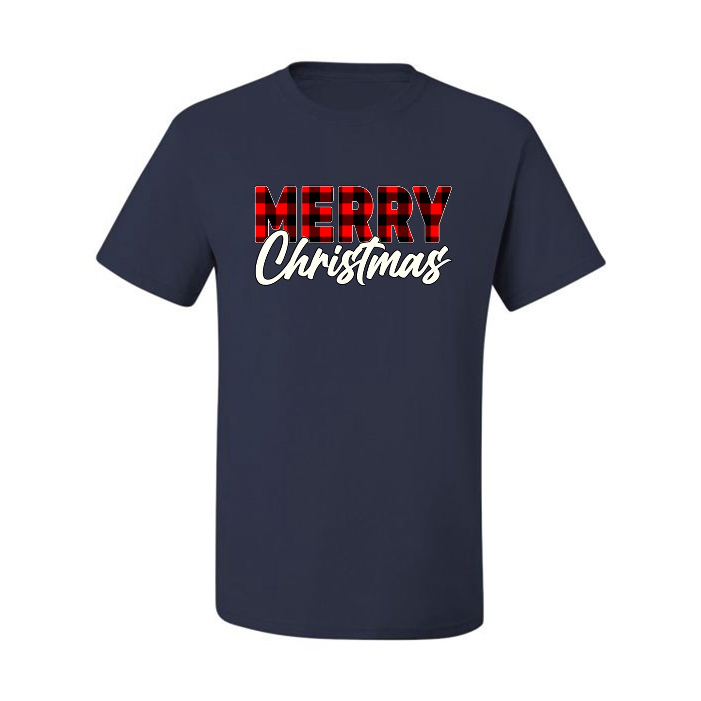 Men's Christmas Graphic TShirt, Plaid, Merry Christmas Buffalo  Ugly Christmas Tshirt Men's Graphic T-Shirt Ugly Christmas  Men's T-Shirt