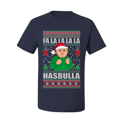 Men's Ugly Xmas  Shirt Tshirt, FA la la la la HASBULla Ugly Christmas Tshirt Men's Graphic T-Shirt Ugly Christmas  Men's T-Shirt