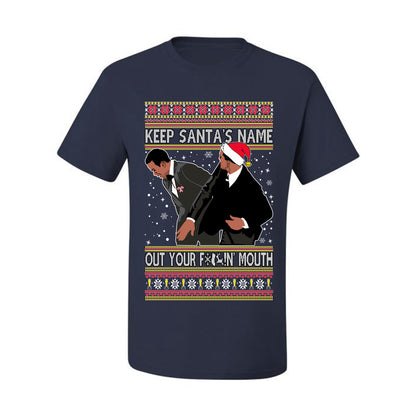 Ugly Christmas Holiday  T-shirt Don’t Say Santa's Name Ugly Christmas T-shirt  Ugly Christmas  Men's T-Shirt