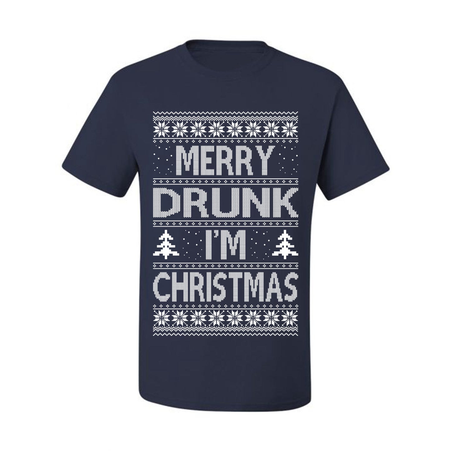 Funny Ugly Xmas Tshirt , Merry Drunk I'm Christmas, Wine Beer  Drinking,  Ugly Christmas Tshirt Men's Graphic T-Shirt Ugly Christmas  Men's T-Shirt