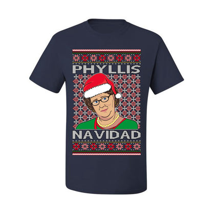 Graphic Ugly Holiday Office  Phyllis Navidad  Ugly Christmas T-shirt  Ugly Christmas  Men's T-Shirt