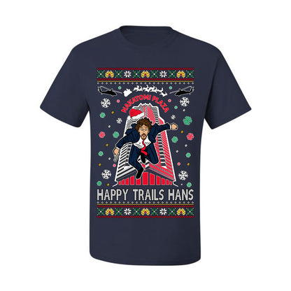 Ugly Holiday Nakatomi Plaza Happy Trails Hans Ugly Christmas T-shirt  Ugly Christmas  Men's T-Shirt