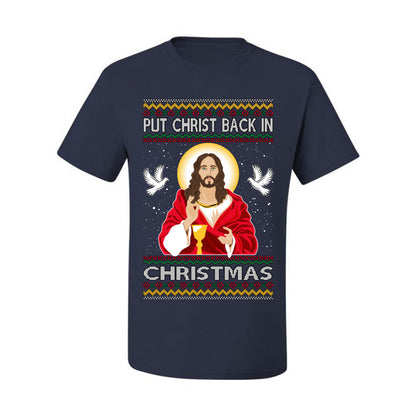 Put Christ Back In Christmas , Merry Christmas Tee, Ugly Christmas,  Sweater Men's T-Shirt