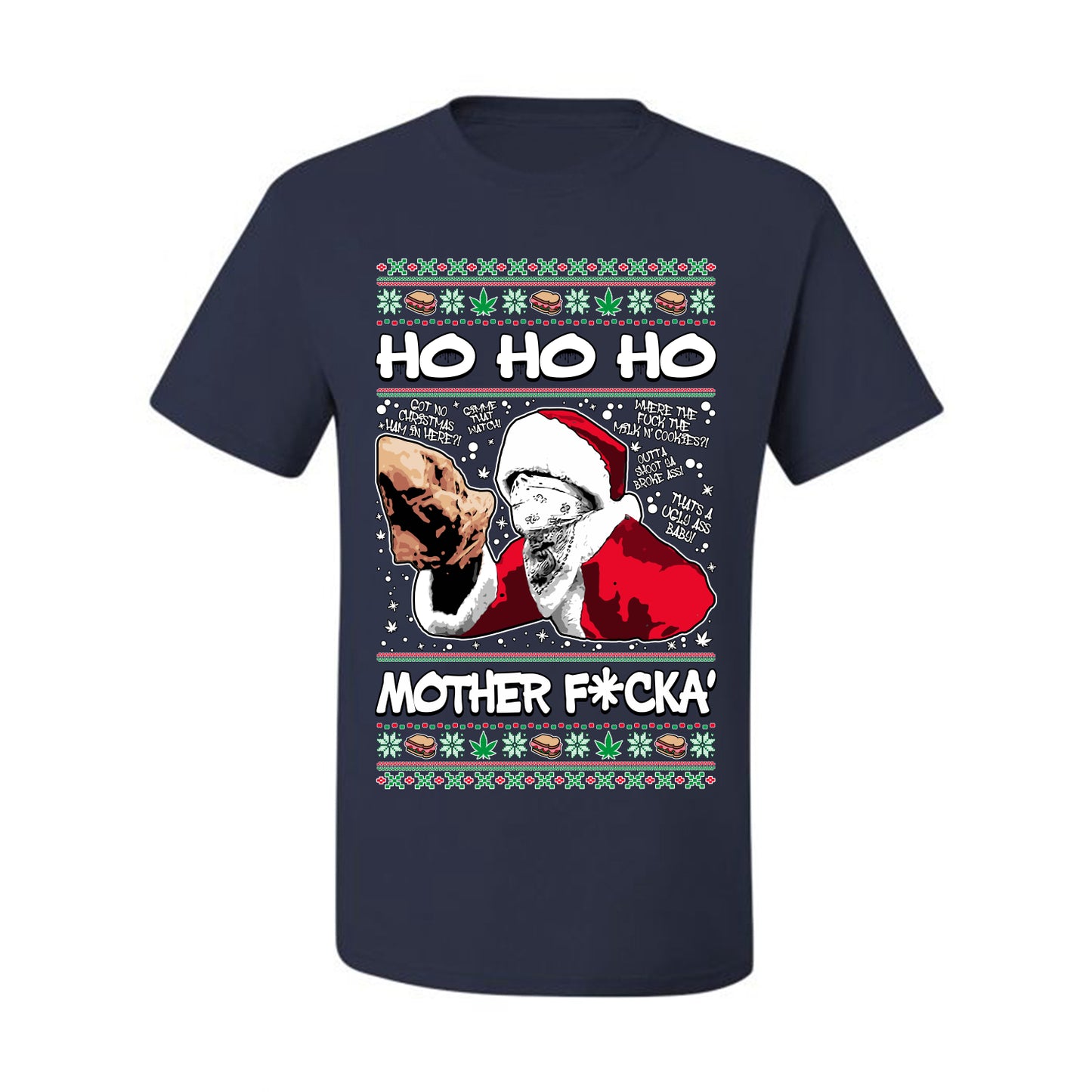 Friday Hood Santa , Merry Christmas Tee, Ugly Christmas,  Sweater Men's T-Shirt