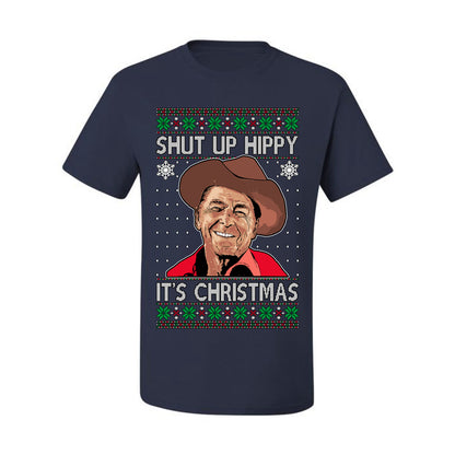 Shut Up Hippy It's Christmas , Merry Christmas Tee, Ugly Christmas,  Sweater Men's T-Shirt