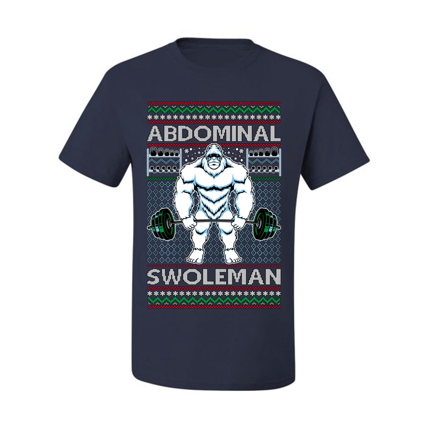 Merry Liftmas Abdominal Swoleman, Christmas Gifts, Funny Xmas Gift Idea, Ugly Christmas Sweater Men's T-Shirt