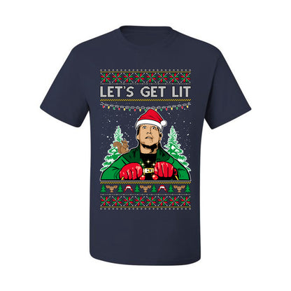 Let's Get Lit Clark Vacation Movie Parody Ugly Christmas Sweater, Christmas Gifts, Funny Xmas Gift Idea, Men's T-Shirt