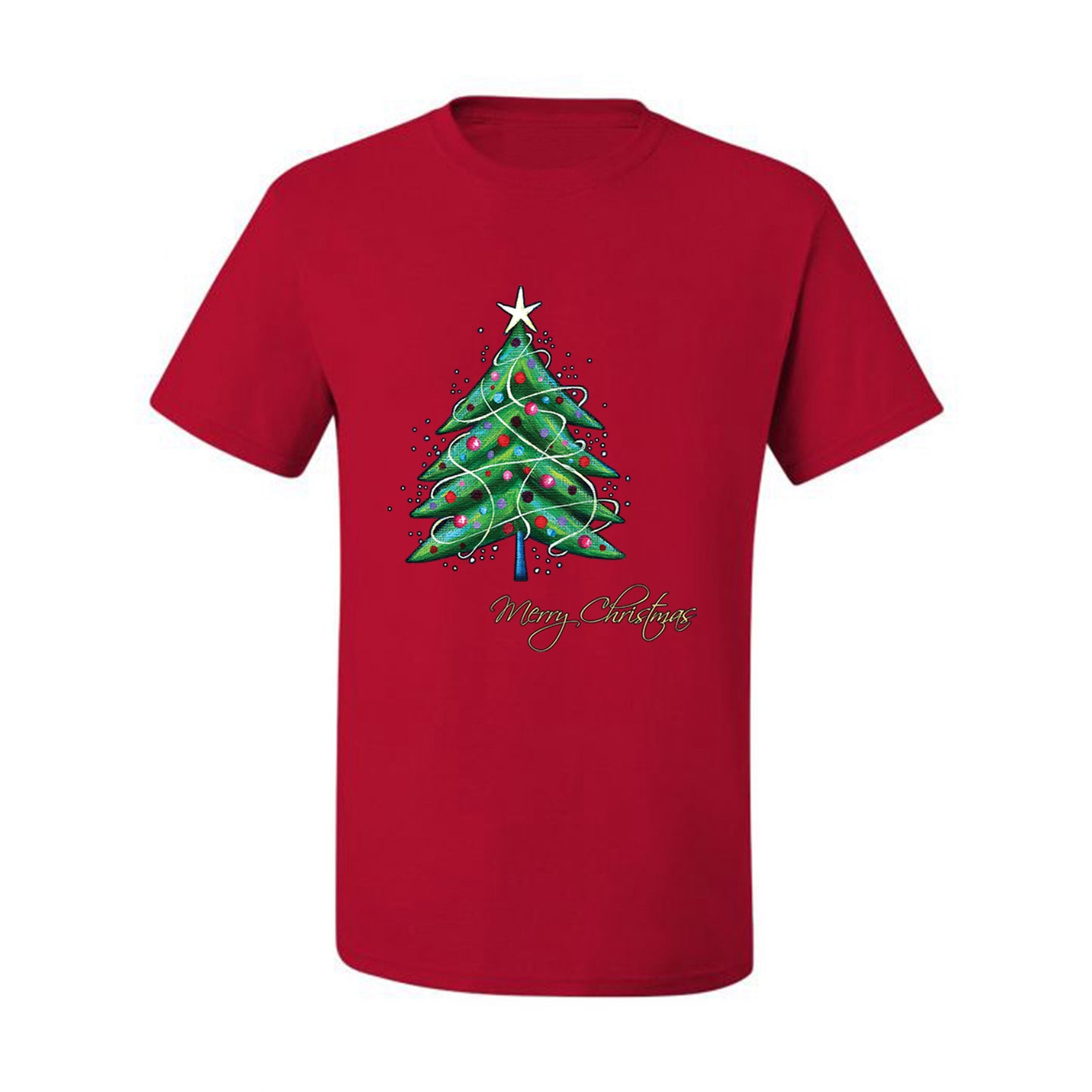 Graphic Ugly T-shirt for Christmas Merry Christmas Tree  Shirt T-Shirt Ugly Christmas T-shirt  Ugly Christmas  Men's T-Shirt