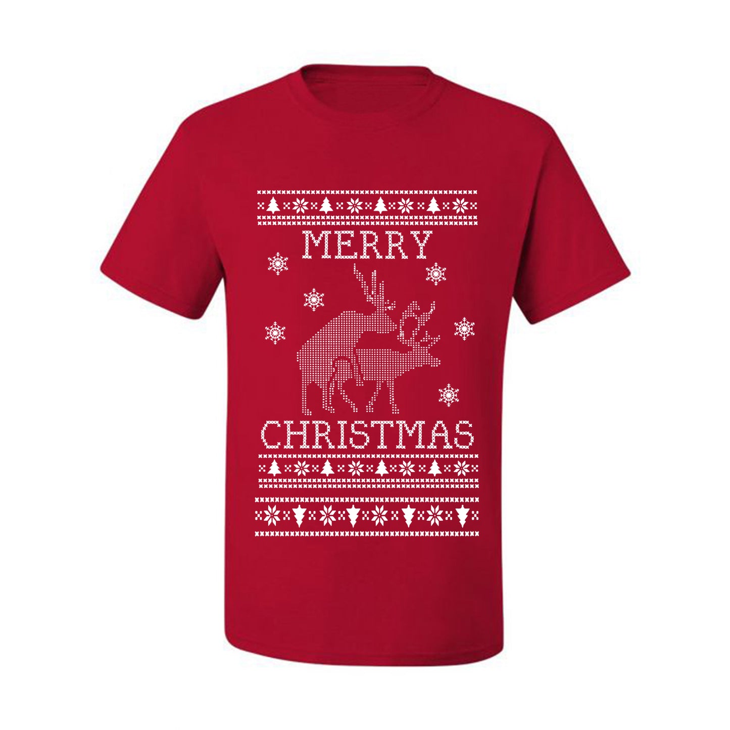 Funny  Ugly Xmas Holiday T-shirt  Merry Christmas Reindeer Humping  Ugly Christmas T-shirt  Ugly Christmas  Men's T-Shirt