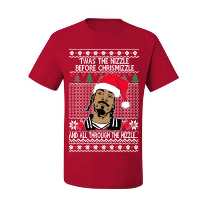 Twas The Nizzle Before Chrismizzle And All Through The Wizzle White, Christmas Gifts, Funny Xmas Gift Idea, Ugly Christmas Sweater Men's T-Shirt