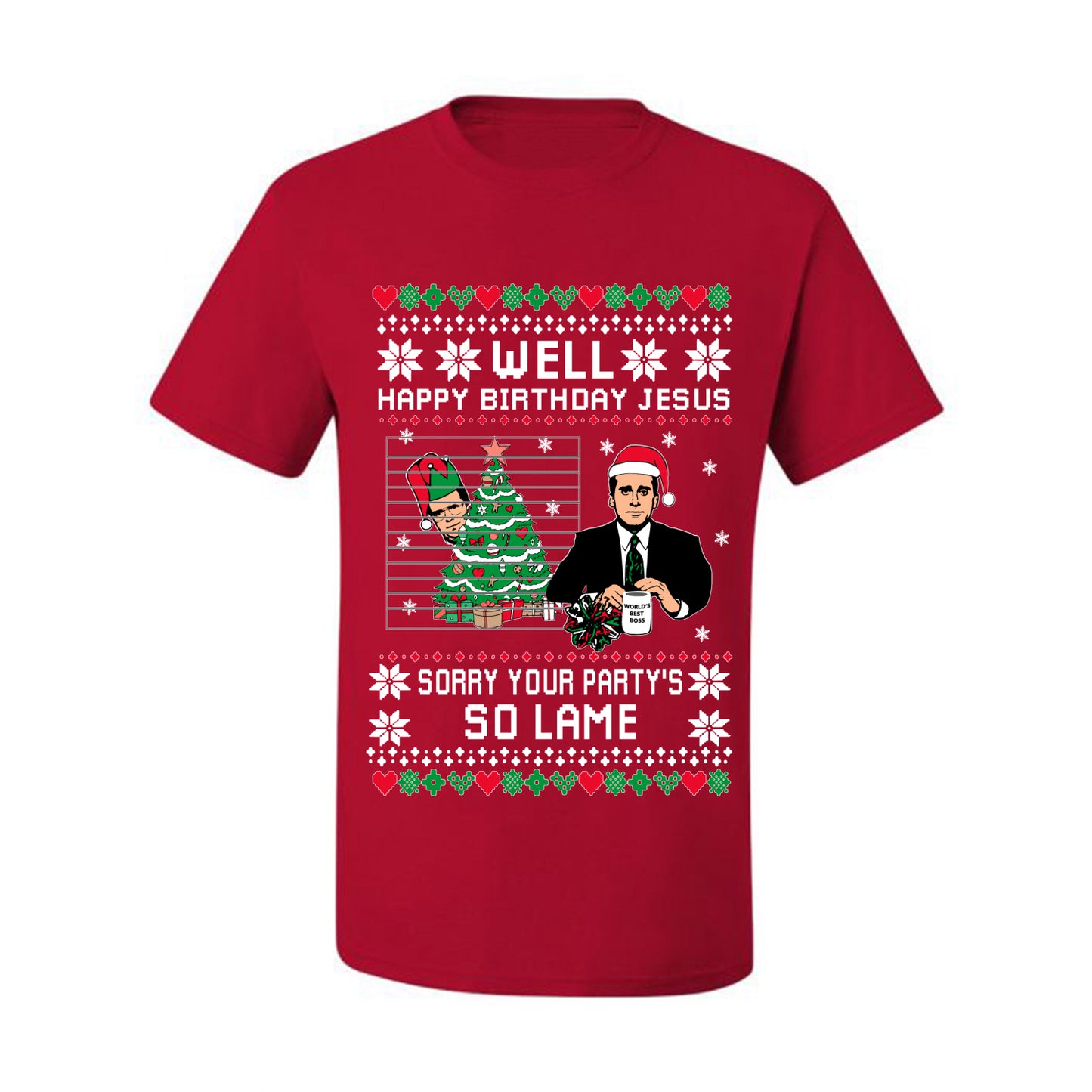 It's Jesus' Birthday Ugly  Christmas T-shirt Ugly Christmas T-shirt  Ugly Christmas  Men's T-Shirt
