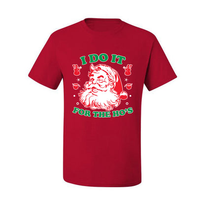 Men's Ugly T-shirt for Christmas  Shirt "I Do it for the Hos" Ugly Christmas T-shirt  Ugly Christmas  Men's T-Shirt