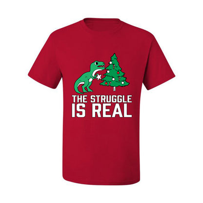Ugly Christmas Tshirt, The Struggle is Real, Christmas T-Rex,  Scoop Top Ugly Christmas Tshirt Men's Graphic T-Shirt Ugly Christmas  Men's T-Shirt