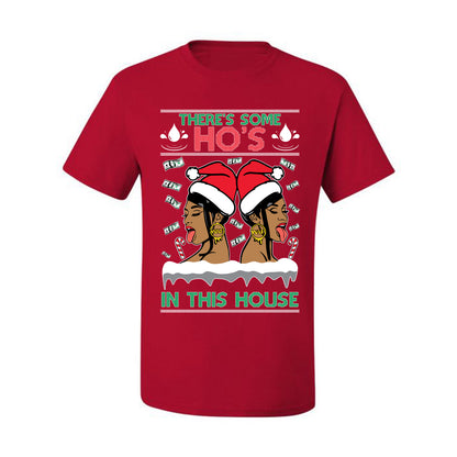 Woman Rapper Ho's In This House, Christmas Gifts, Funny Xmas Gift Idea, Ugly Christmas Sweater Men's T-Shirt