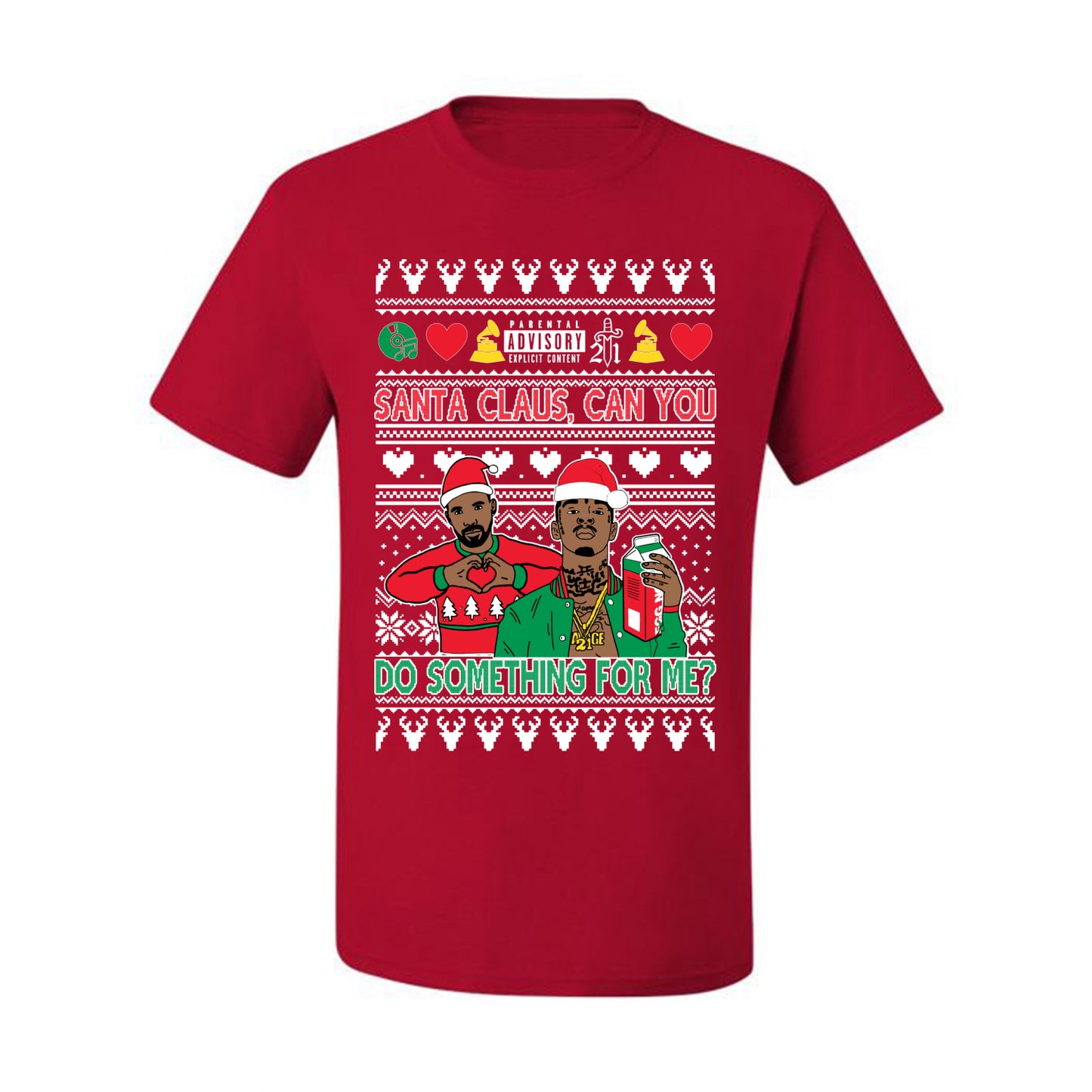 Santa Claus, Can You Do Something For Me? ,Christmas Gifts, Funny Xmas Gift Idea, Ugly Christmas Sweater Men's T-Shirt