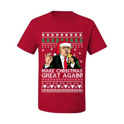 Funny Graphic Meme Ugly  Christmas  Tshirt , Donald Trump, "Make Christmas Great Again" Ugly Christmas Tshirt Men's Graphic T-Shirt Ugly Christmas  Men's T-Shirt