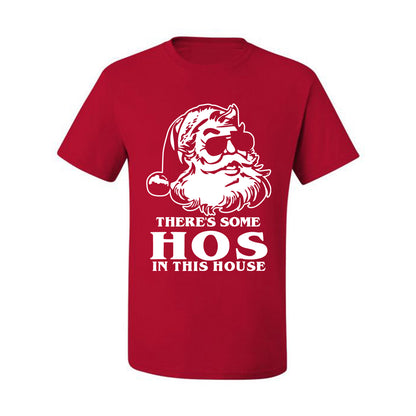 There's Some Hos In This House Ugly Christmas Tshirt Men's Graphic T-Shirt Ugly Christmas  Men's T-Shirt