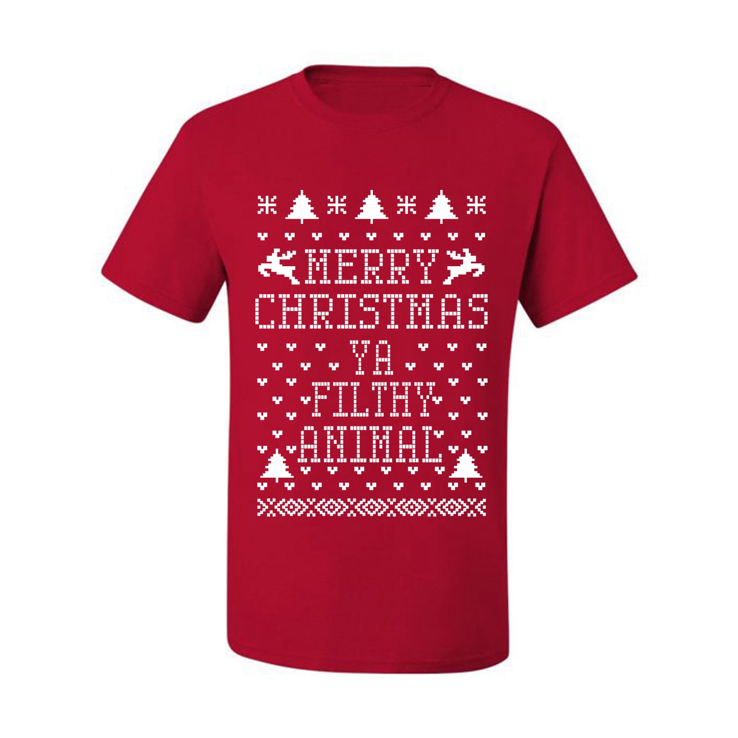 Merry Xmas You Filthy Animal, Christmas Gifts, Funny Xmas Gift Idea, Ugly Christmas Sweater Men's T-Shirt
