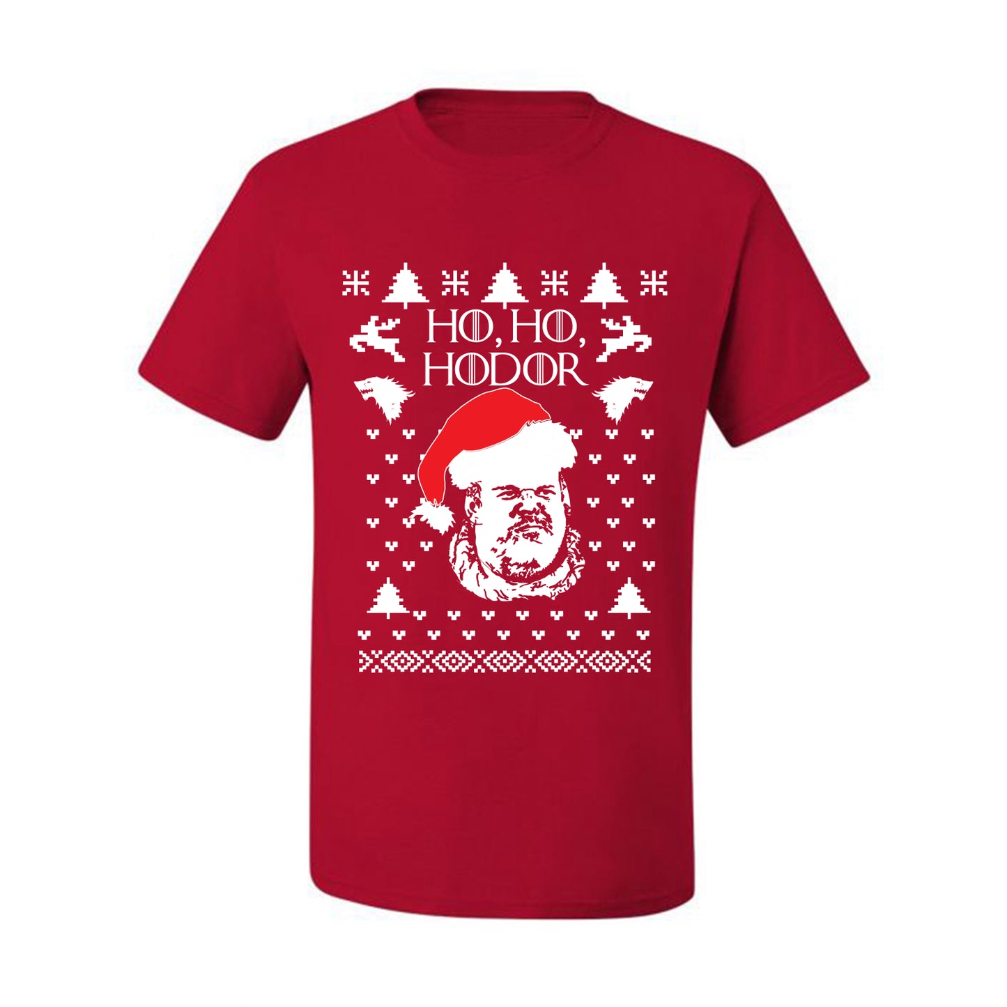 GoT Ugly Xmas  Tshirt, "Ho Ho Hodor" Ugly Christmas Tshirt Men's Graphic T-Shirt Ugly Christmas  Men's T-Shirt