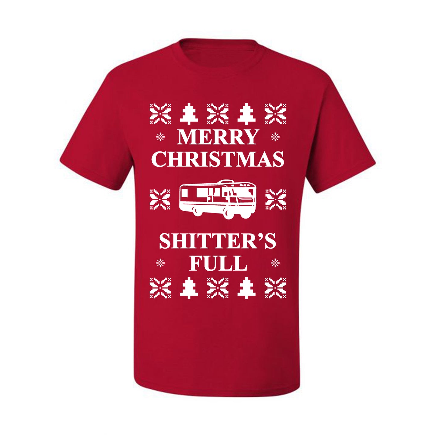 Full Ugly Xmas Tshirt Bodysuit for Infant Creeper Boys Girls Baby, Merry Christmas Shitters Ugly Christmas Tshirt Men's Graphic T-Shirt Ugly Christmas  Men's T-Shirt