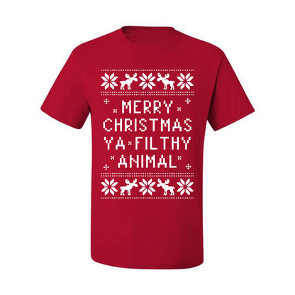 Baby's Ugly Christmas Bodysuit T-shirt Kids Girls Boys Infant Merry Christmas Ya' Filthy Ugly Christmas T-shirt  Ugly Christmas  Men's T-Shirt