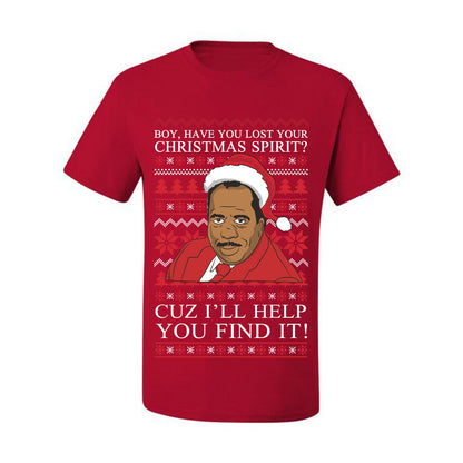 Ugly Holiday  Stanley Hudson Christmas Spirit I'll Help You Find It Ugly Christmas T-shirt  Ugly Christmas  Men's T-Shirt