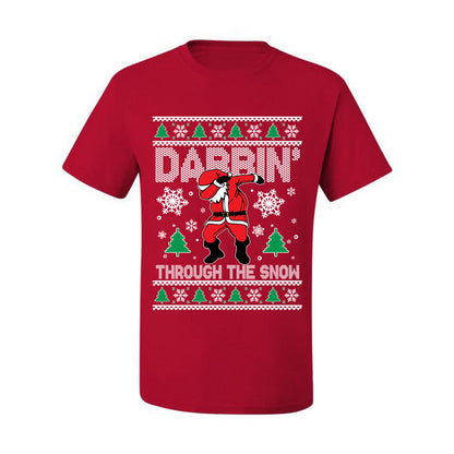 Ugly Holiday  Tshirt , Dabbing Through The Snow, Wild Bobby Ugly Christmas Tshirt Men's Graphic T-Shirt Ugly Christmas  Men's T-Shirt