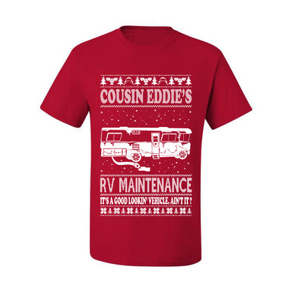 Men's Ugly Holiday Xmas T-shirt  Shirt Cousin Eddie's RV Maintenance Family Vacation Ugly Christmas T-shirt  Ugly Christmas  Men's T-Shirt