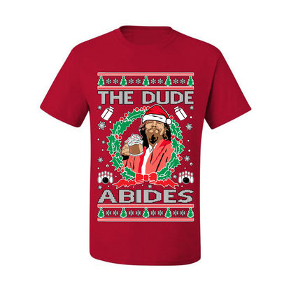 Big Lebowski - The Dude Abides, Christmas Gifts, Funny Xmas Gift Idea, Ugly Christmas Sweater Men's T-Shirt
