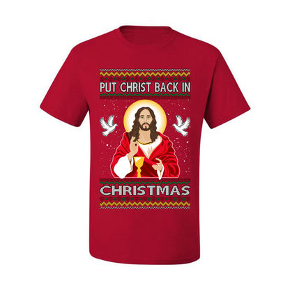 Put Christ Back In Christmas , Merry Christmas Tee, Ugly Christmas,  Sweater Men's T-Shirt