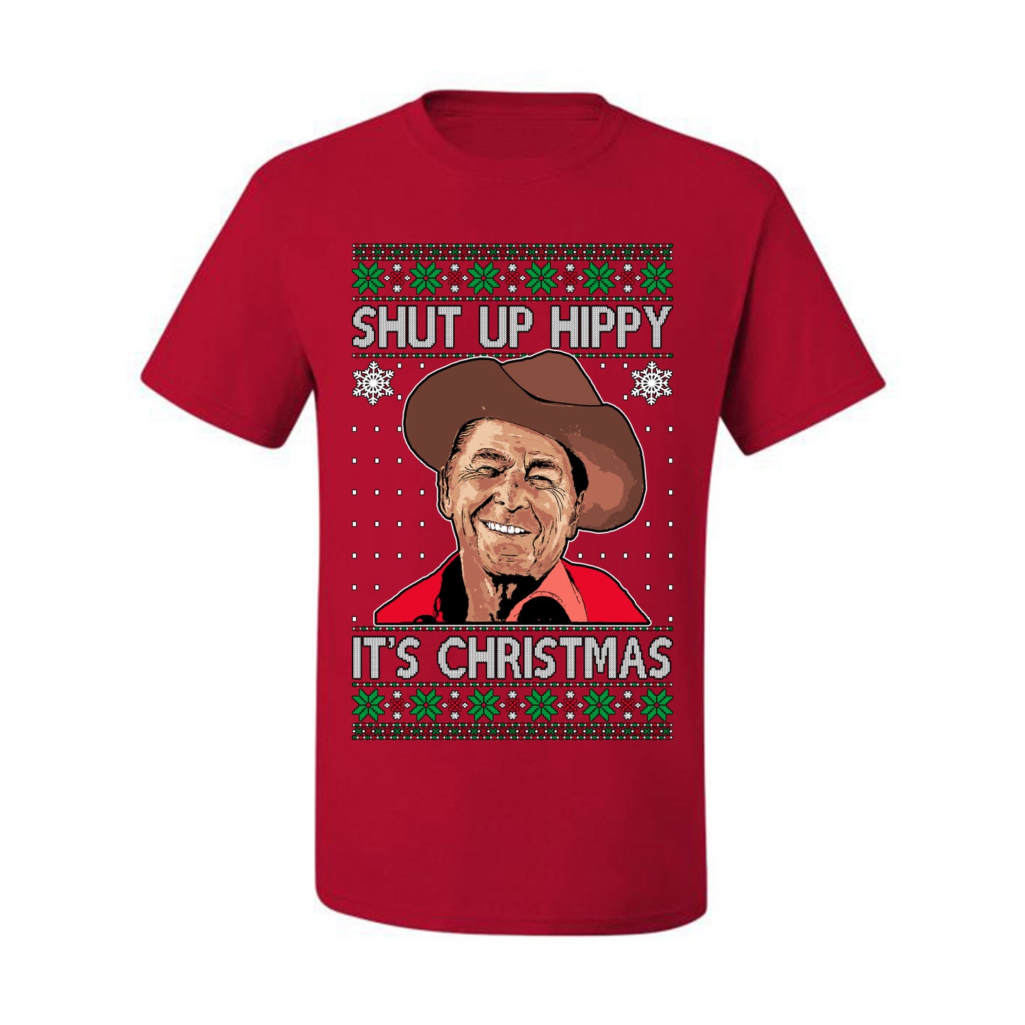 Shut Up Hippy It's Christmas , Merry Christmas Tee, Ugly Christmas,  Sweater Men's T-Shirt