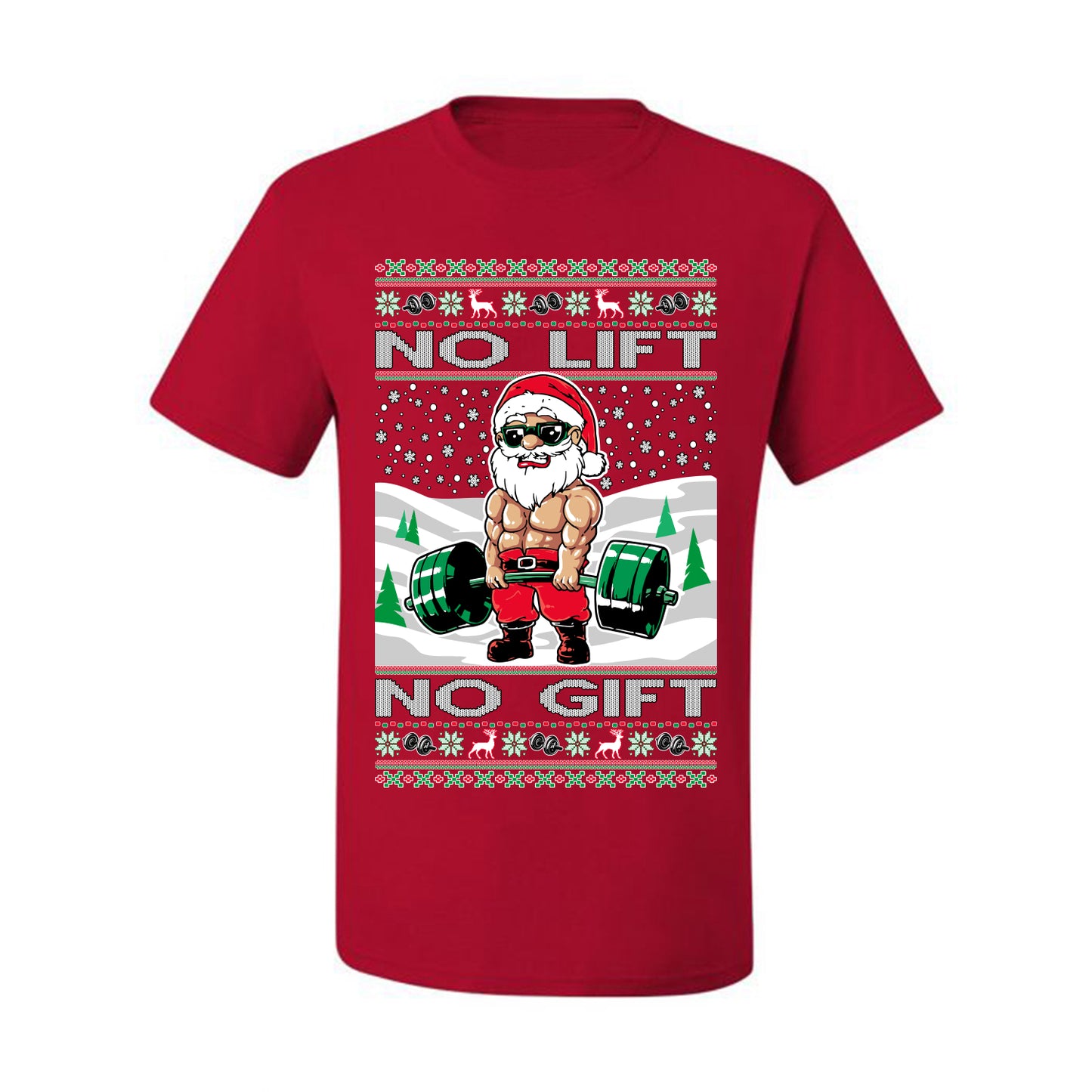 Merry Liftmas No Lift No Gift, Christmas Gifts, Funny Xmas Gift Idea, Ugly Christmas Sweater Men's T-Shirt