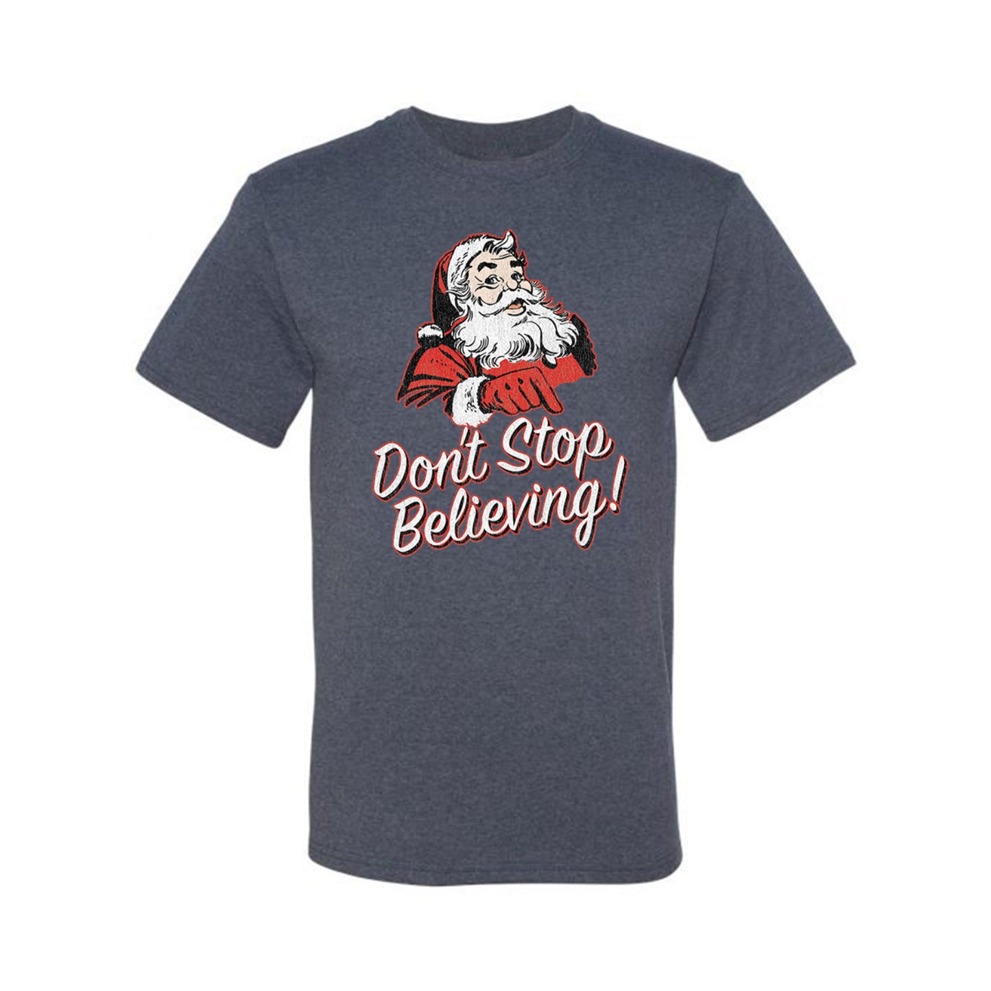 Men's Graphic Christmas T-Shirt Santa Dont Stop Believing  Ugly Christmas T-shirt  Ugly Christmas  Men's T-Shirt
