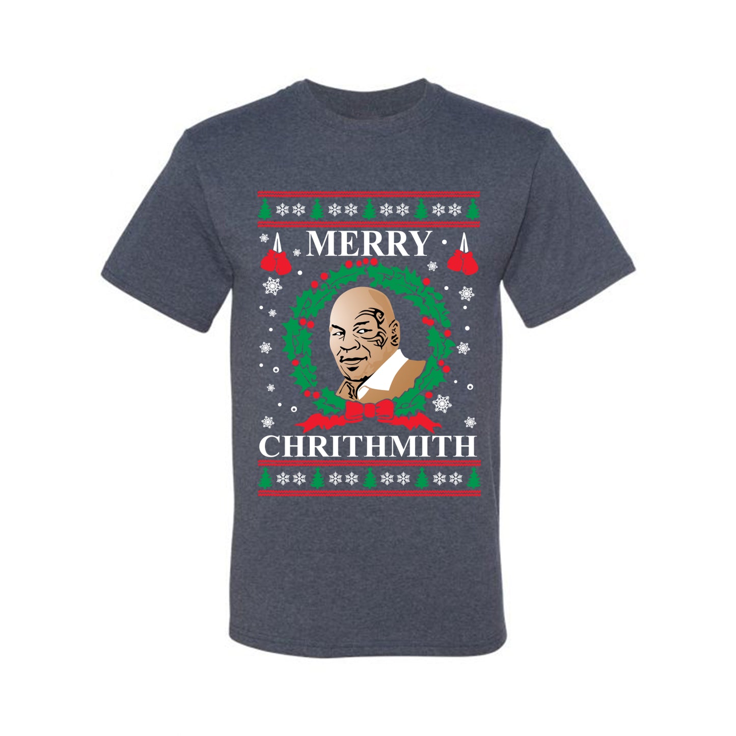 Mike Tyson  Ugly T-shirt Merry Chrithmith Ugly Christmas T-shirt  Ugly Christmas  Men's T-Shirt