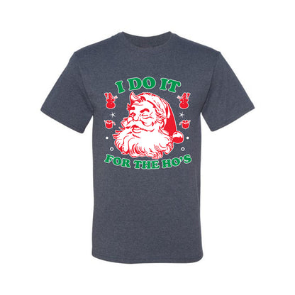 Men's Ugly T-shirt for Christmas  Shirt "I Do it for the Hos" Ugly Christmas T-shirt  Ugly Christmas  Men's T-Shirt
