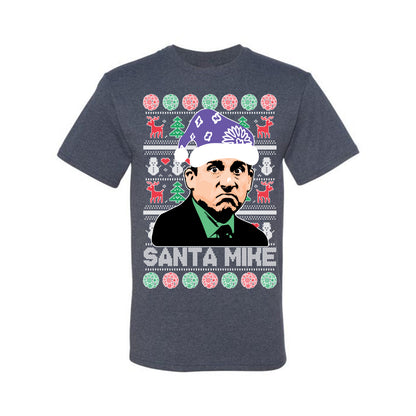 The Office Santa Mike Michael Scott Graphic  Ugly Xmas  T-shirt Ugly Christmas T-shirt  Ugly Christmas  Men's T-Shirt