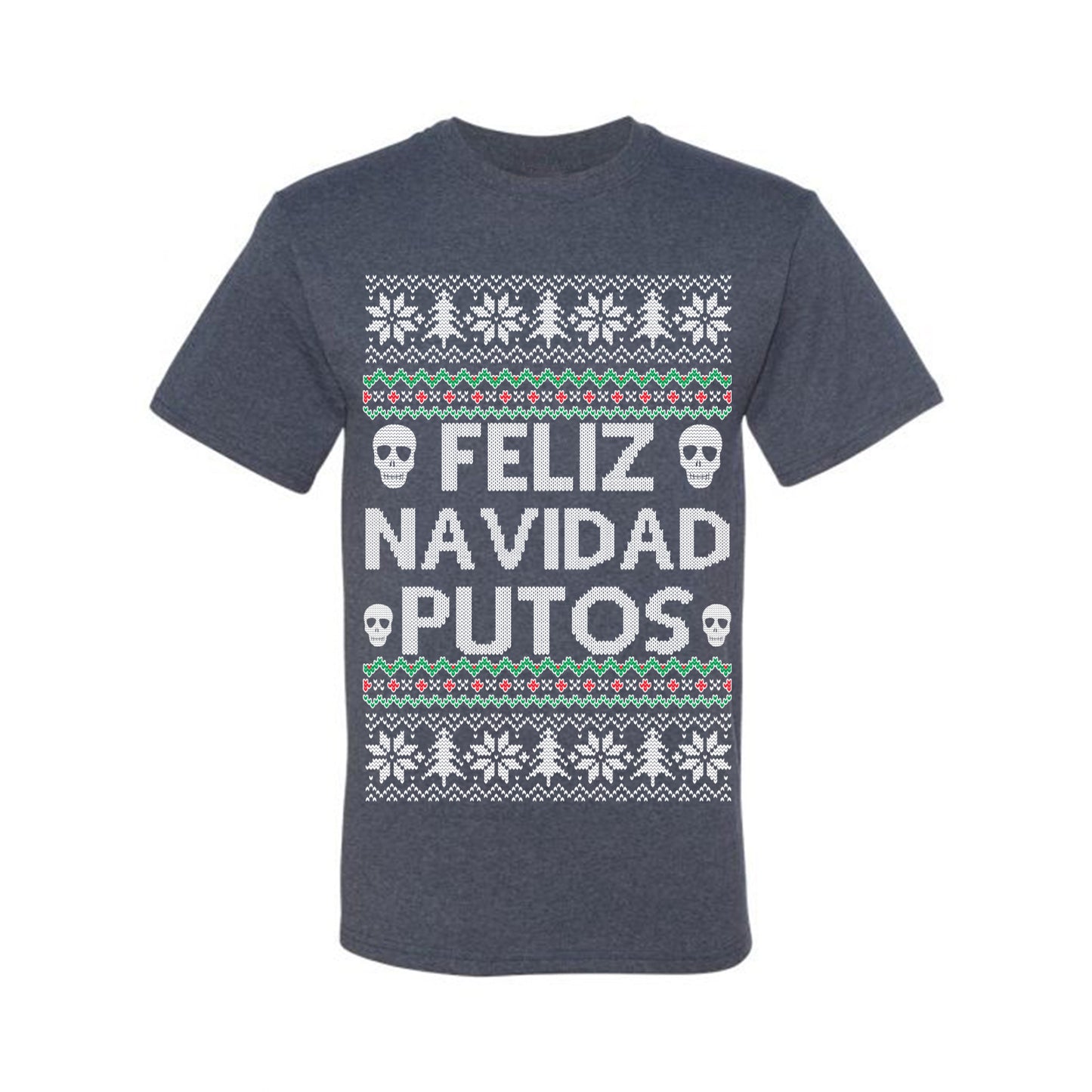 Men's Ugly Xmas  Shirt Feliz Navidad Putos Ugly Christmas Tshirt Men's Graphic T-Shirt Ugly Christmas  Men's T-Shirt