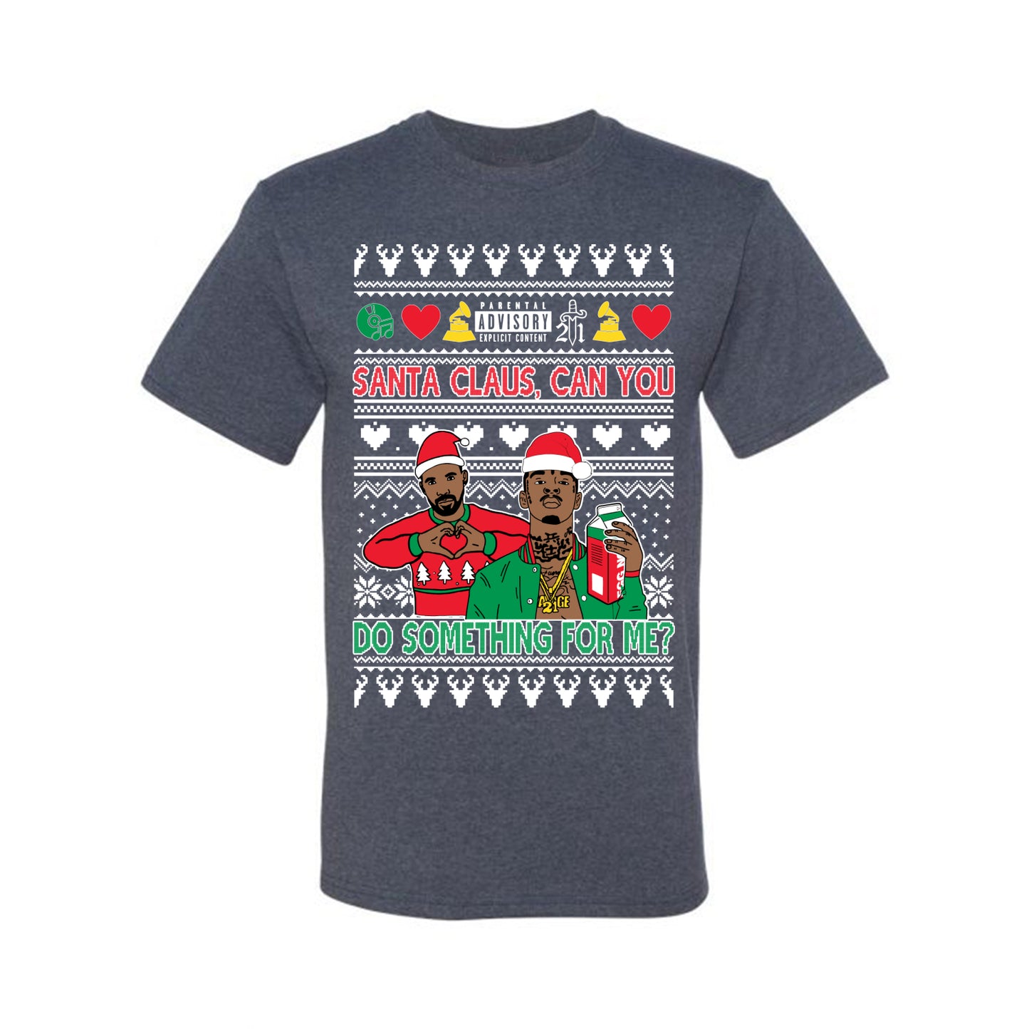 Santa Claus, Can You Do Something For Me? ,Christmas Gifts, Funny Xmas Gift Idea, Ugly Christmas Sweater Men's T-Shirt