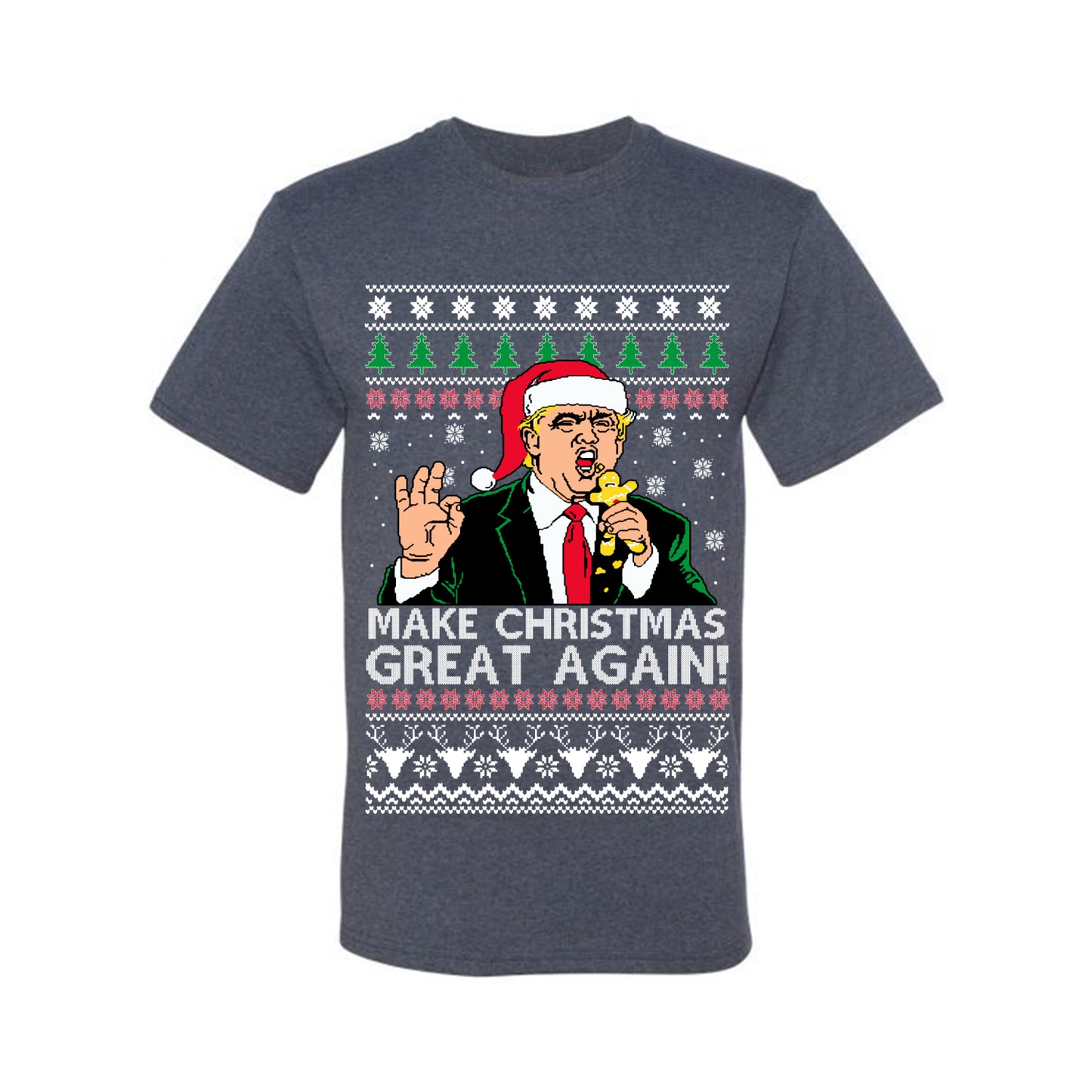 Funny Graphic Meme Ugly  Christmas  Tshirt , Donald Trump, "Make Christmas Great Again" Ugly Christmas Tshirt Men's Graphic T-Shirt Ugly Christmas  Men's T-Shirt