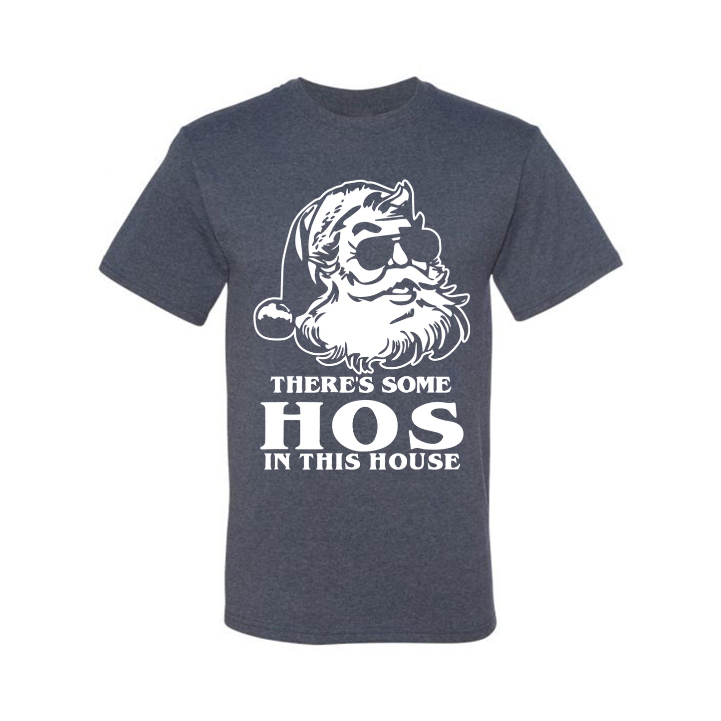 There's Some Hos In This House Ugly Christmas Tshirt Men's Graphic T-Shirt Ugly Christmas  Men's T-Shirt