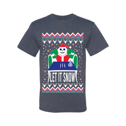 Ugly Merry Xmas Tshirt  Let It Snow Cocaine Santa  Ugly Christmas Tshirt Men's Graphic T-Shirt Ugly Christmas  Men's T-Shirt
