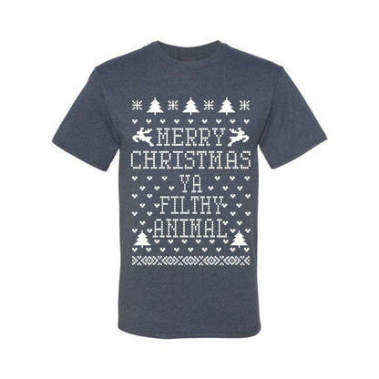 Merry Xmas You Filthy Animal, Christmas Gifts, Funny Xmas Gift Idea, Ugly Christmas Sweater Men's T-Shirt