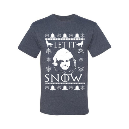 Graphic GoT Ugly Christmas  T-shirt Let It Snow Jon Snow Stark Ugly Christmas T-shirt  Ugly Christmas  Men's T-Shirt