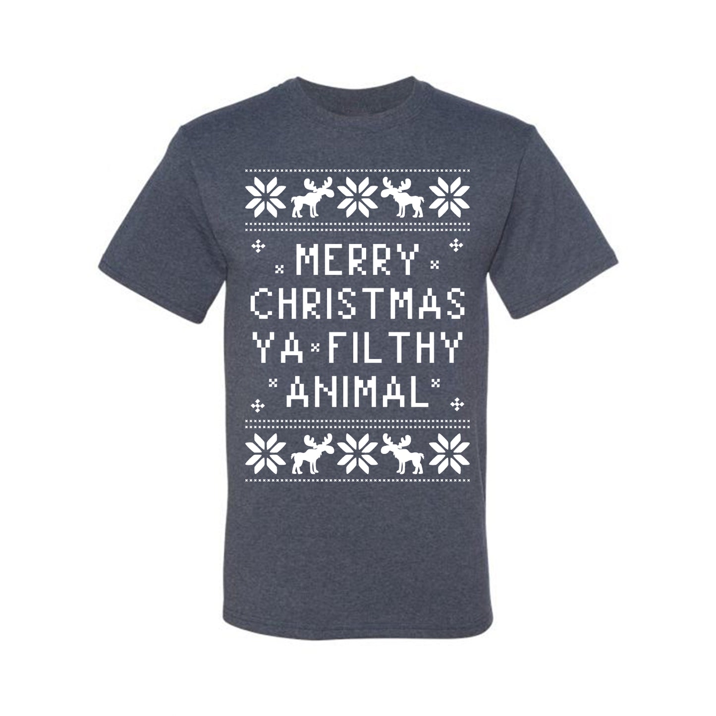 Baby's Ugly Christmas Bodysuit T-shirt Kids Girls Boys Infant Merry Christmas Ya' Filthy Ugly Christmas T-shirt  Ugly Christmas  Men's T-Shirt