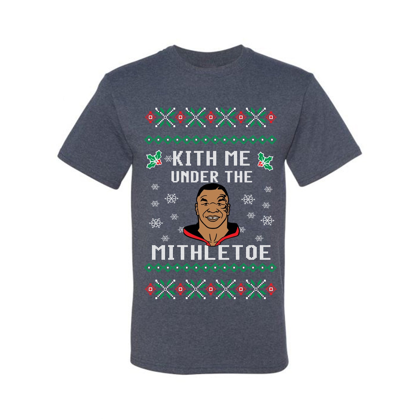 Funny Ugly Christmas Holiday T-shirt Mike Tyson Lisp Ugly Christmas T-shirt  Ugly Christmas  Men's T-Shirt