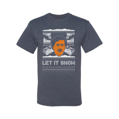 Ugly Christmas  Tshirt Graphic Funny, Let It Snow, Pablo Escobar, Merry Xmas Ugly Christmas Tshirt Men's Graphic T-Shirt Ugly Christmas  Men's T-Shirt