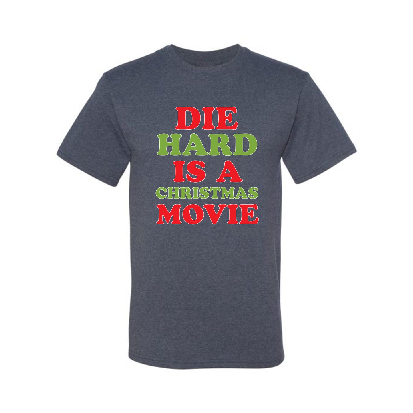 Men's Christmas  Shirt, Die Hard is a Christmas Movie Ugly Christmas Tshirt Men's Graphic T-Shirt Ugly Christmas  Men's T-Shirt